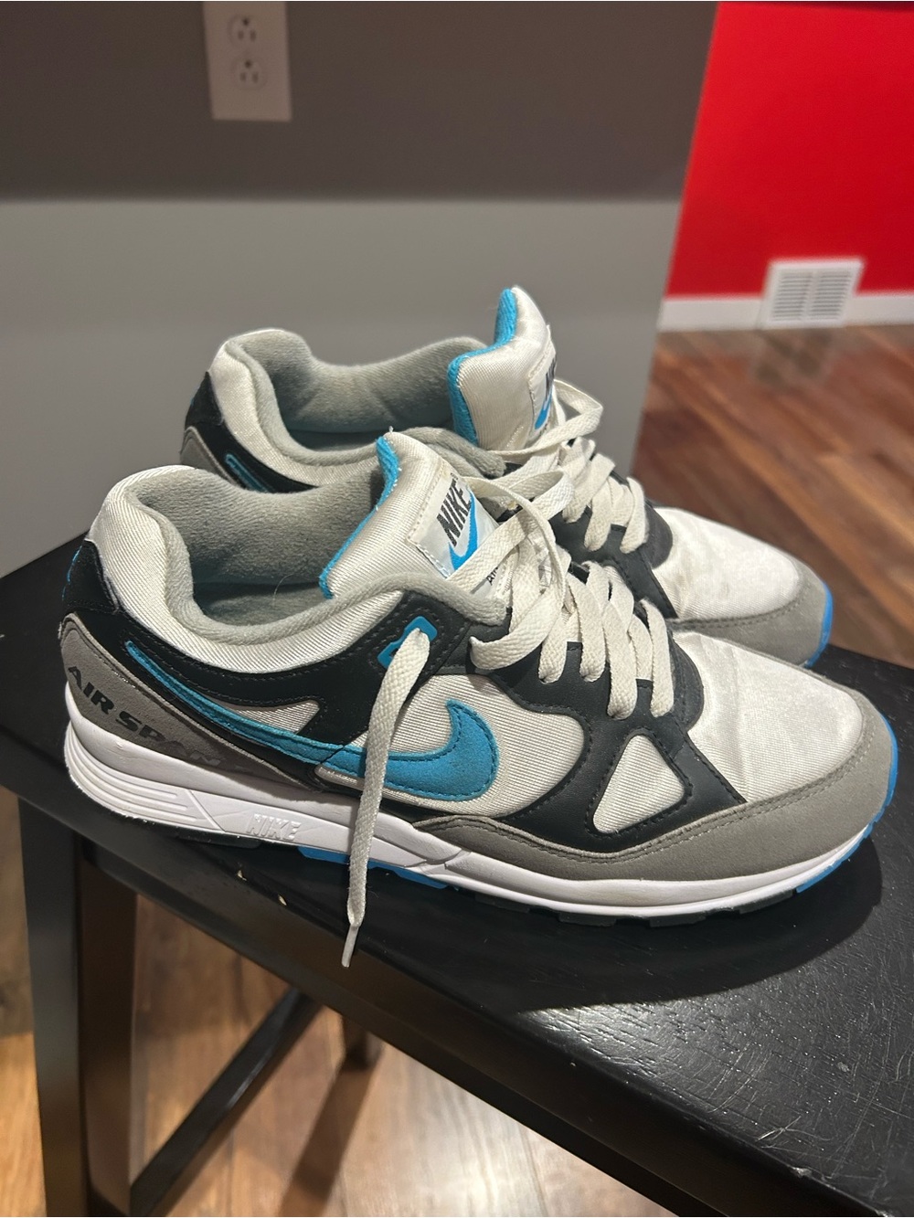 NIKE Air
Air Span II 
Blue & Gray Sneakers - Picture 4 of 9